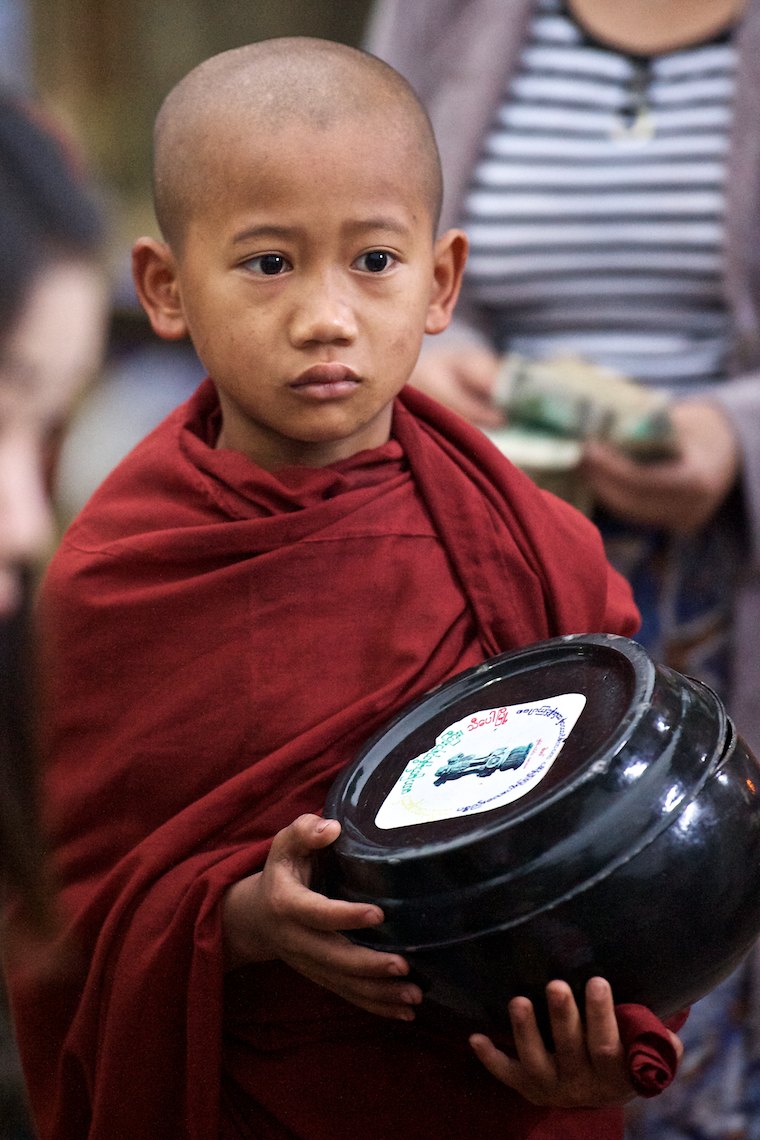 Burma Myanmar Hsipaw  young monk boy