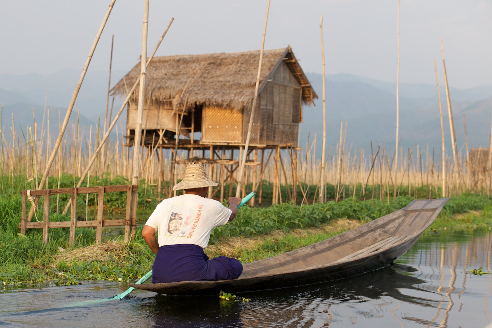 Burma Myanmar Inle Lake  boat
