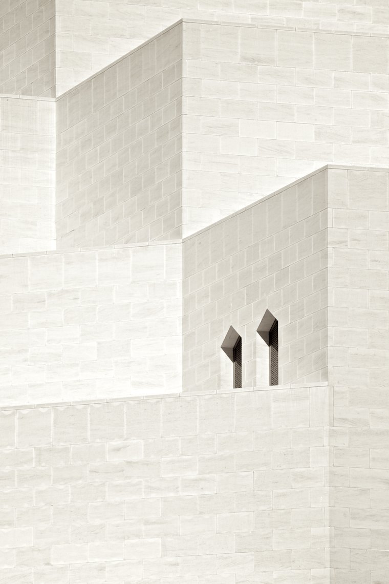 Qatar Doha Museum of Islamic Art Graphic  black and white 2